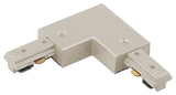 WAC Lighting H Track Right L Connector in Brushed Nickel