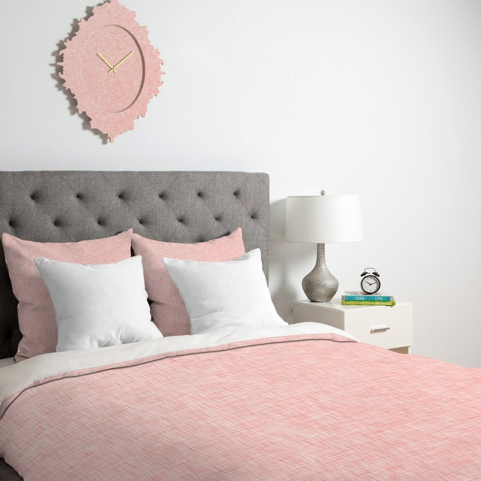 Holli Zollinger Linen Marsala Rosee Duvet Cover, Queen