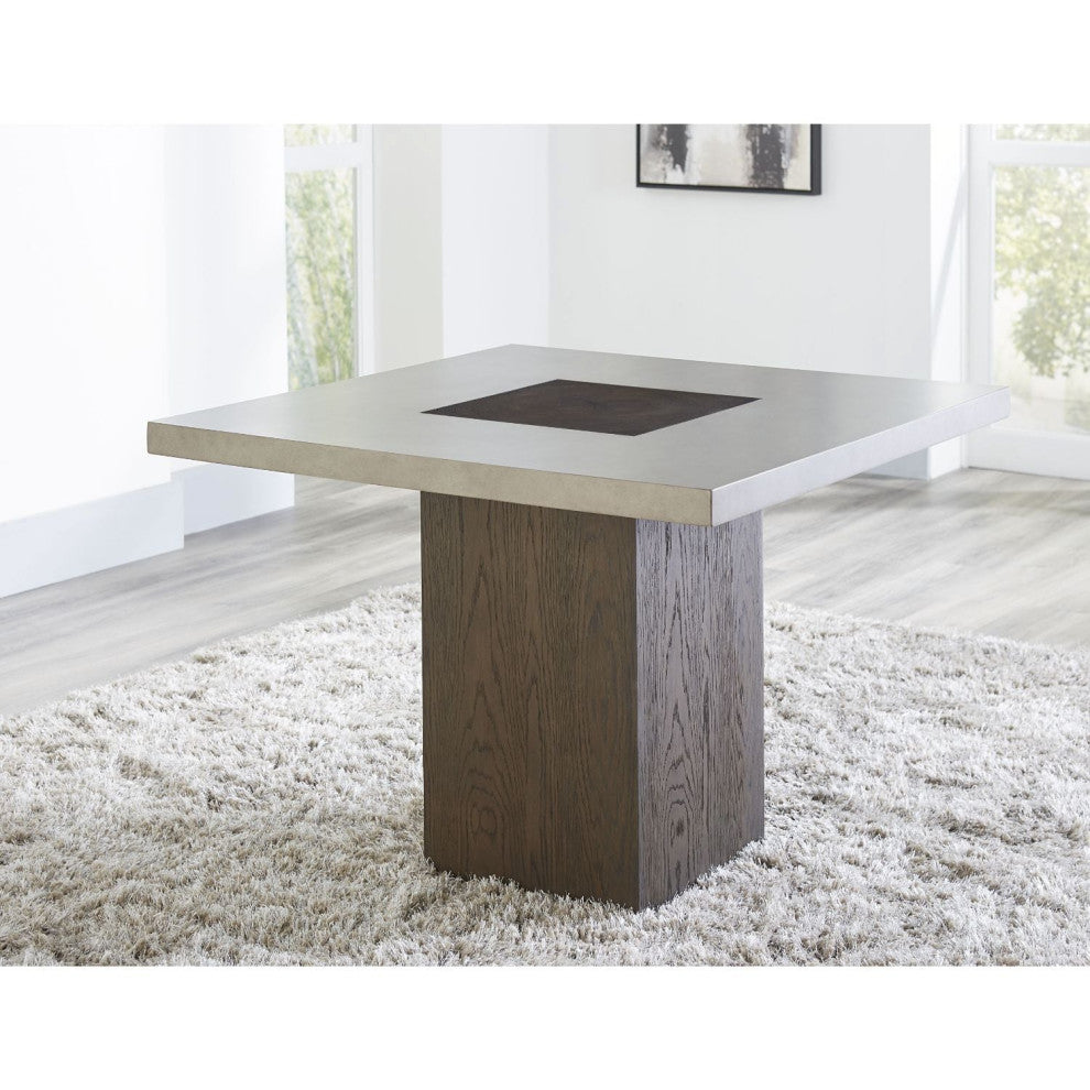 Modus Modesto 5PC Concrete Dining Set in Concrete/French Roast