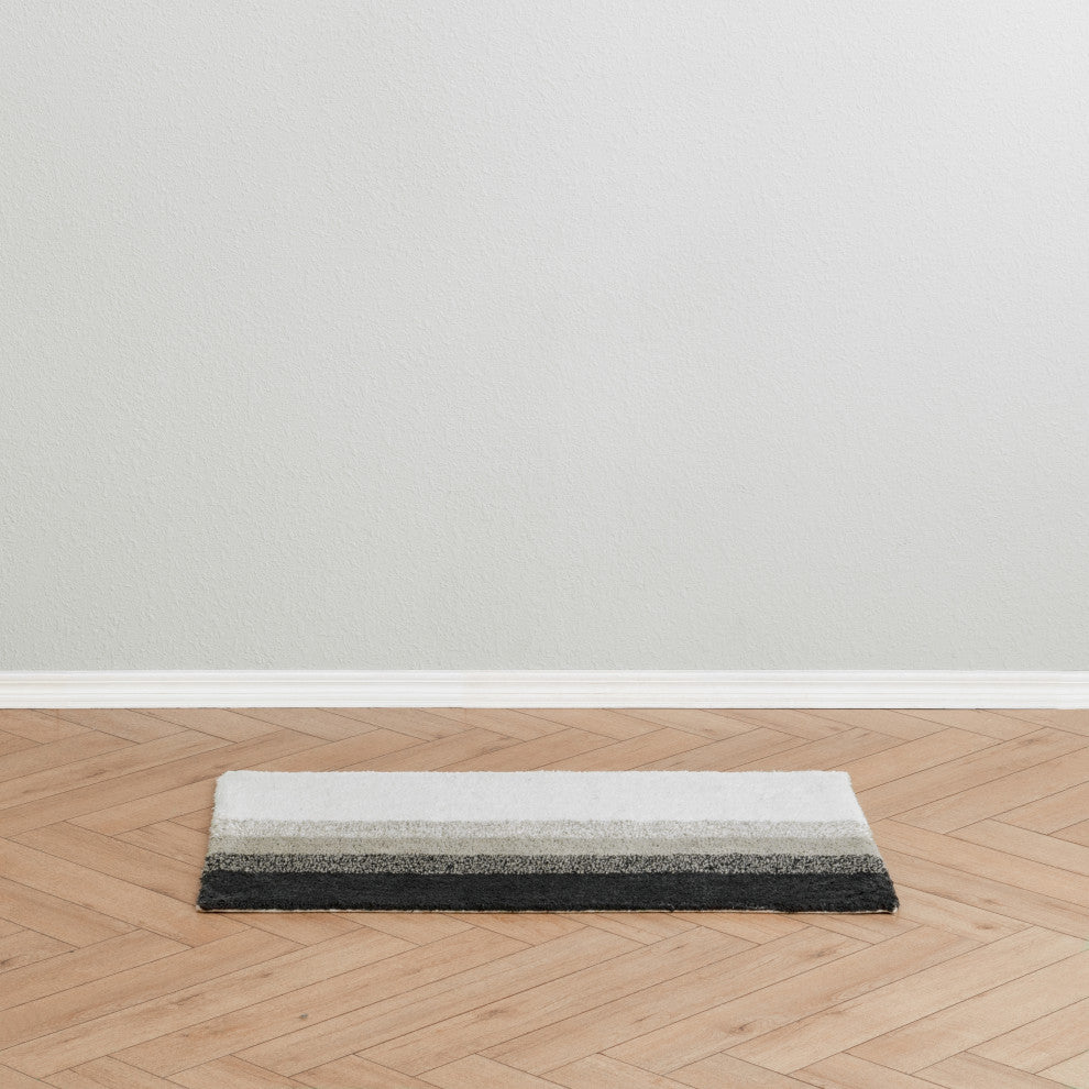 Avebury Cotton Bath Mat, Gray, 21x34