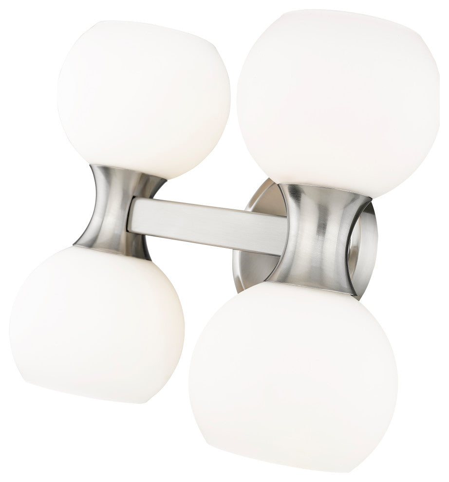 Z-LITE 4-Light Vanity, Brushed Nickel