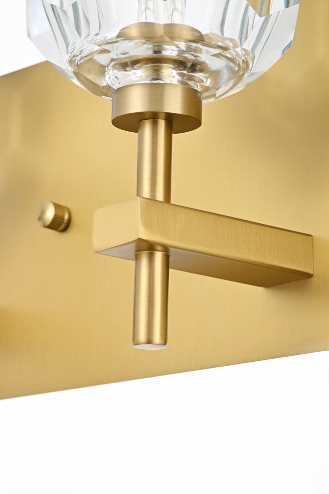 4 Light Wall Sconce, Gold