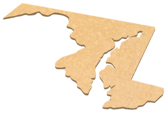 State Shaped Cutting Boards, Brown Richlite, Maryland