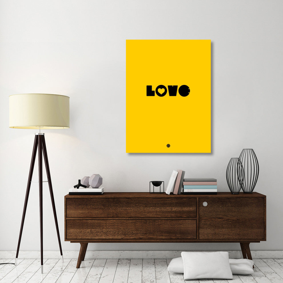 "LOVE Yellow" Poster Fine Art Print