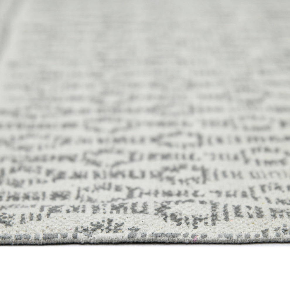 DUNE Denevie Area Rug, Gray, 8'6" x 12', Geometric