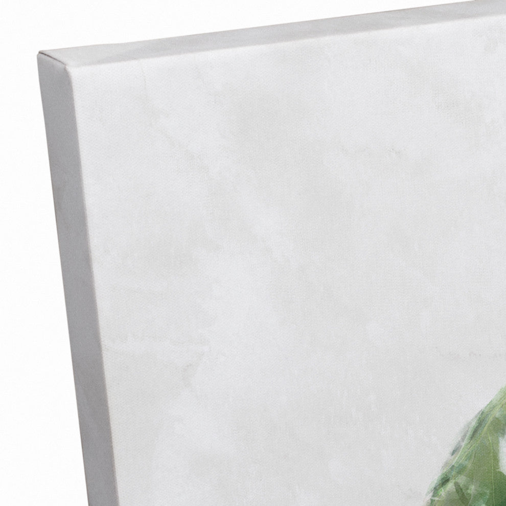 Monstera, Clay Pot 16x20 Canvas Wall Art