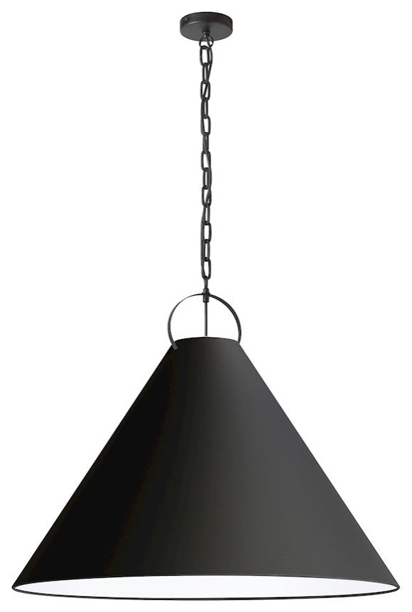 Dainolite PCN-321P-MB-797 1 Light Pendant, Matte Black