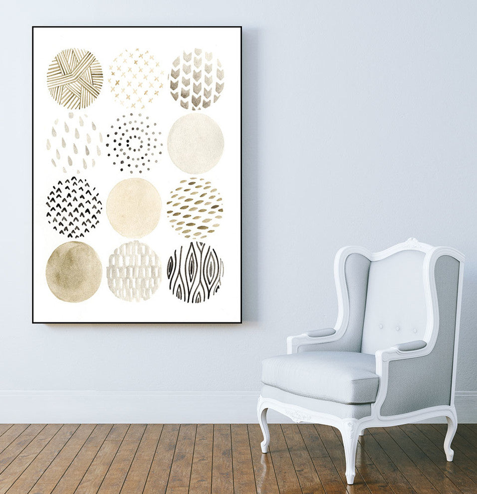 "Neutral Pattern Play I" CF Print, 30"x40"