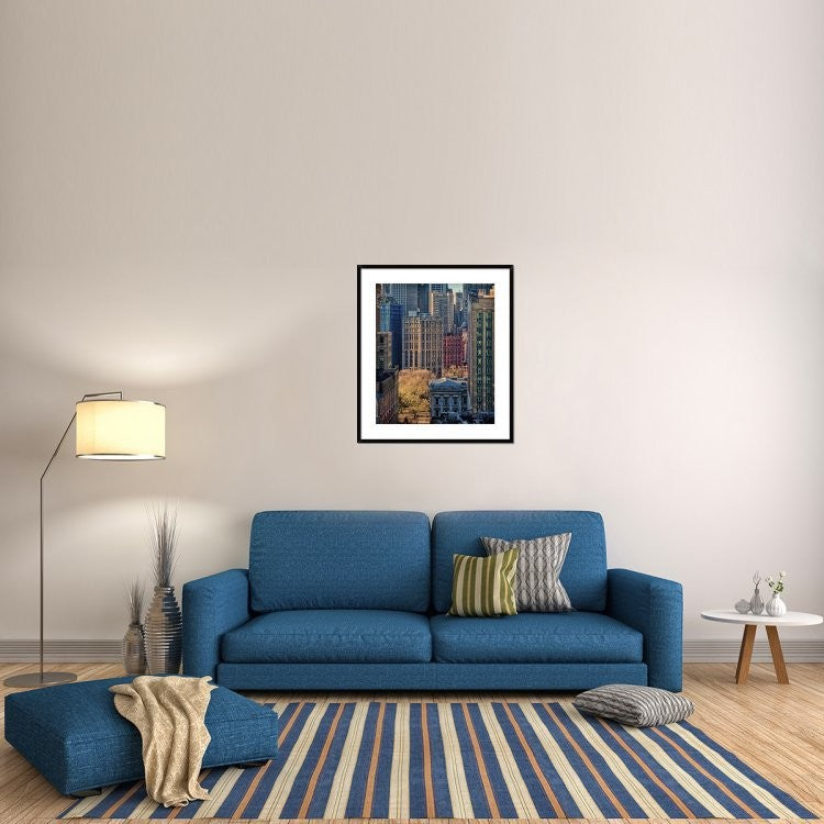 "City Life" Framed Digital Print by Liyun Yu, 33x38"