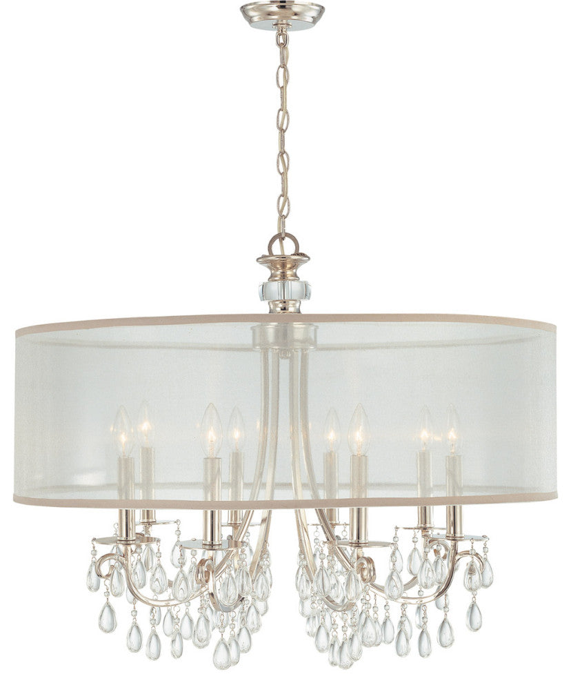 Hampton 8-Light Chandelier, Polished Chrome Finish