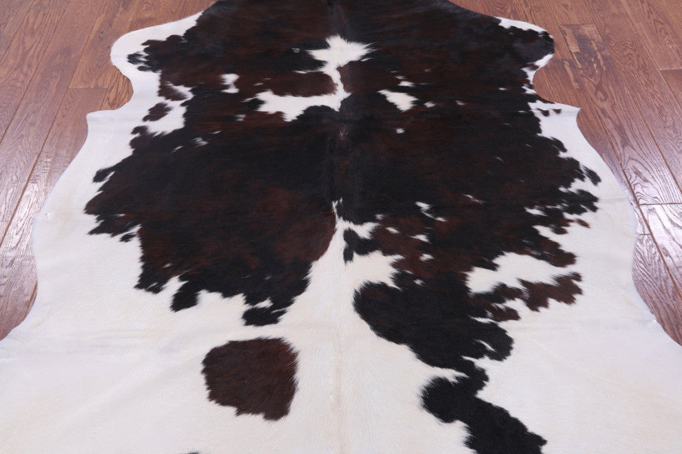 6' 5" X 5' 10" Organic Natural Hair-On Cowhide Area Rug C1598