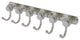 Mercury 6 Position Twisted Accent Tie & Belt Rack, Satin Nickel