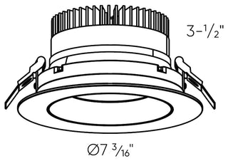 Revolve 6"Regressed Gimbal Downlight