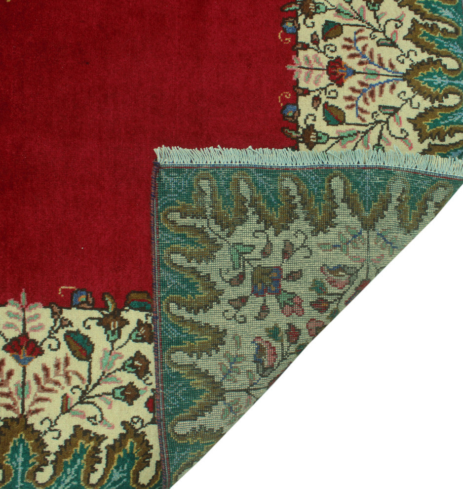 Fine Vintage Distressed Gayla Red Rug