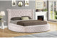 Velvet Tufted upholstered Platform Storage Bed, Circle Bed Frame Eastern King
