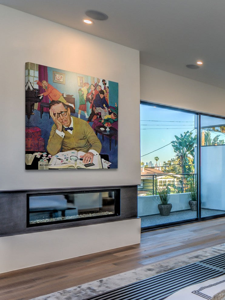 "No Quiet for Daddyo" Painting Print on Canvas by Richard Sargent