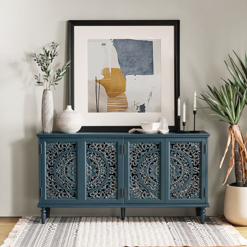63"W Sideboard, Blue