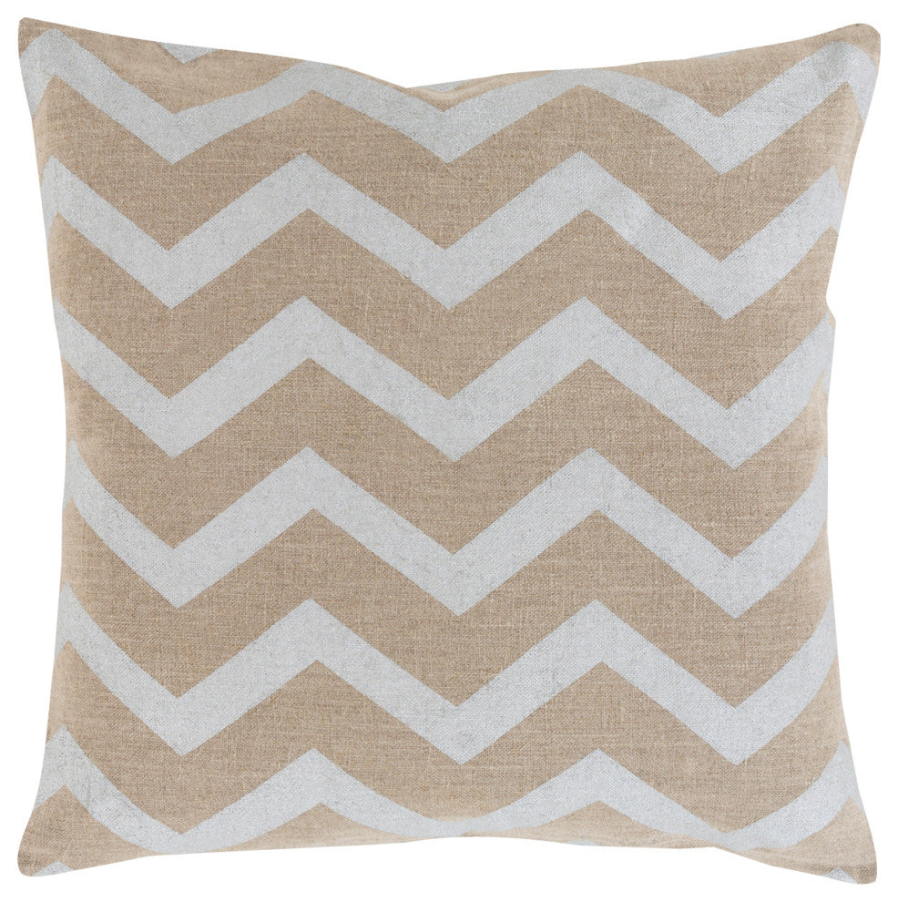 Surya Metallic Stamped MS-002 22" x 22" Pillow Kit