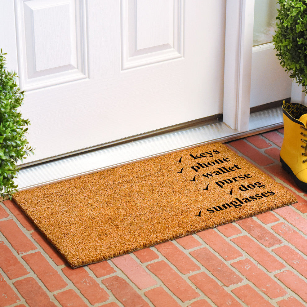 Calloway Mills Checklist Doormat, 24" X 36"