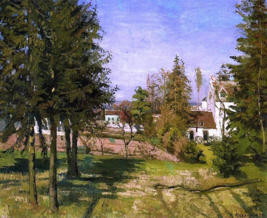 Camille Pissarro The Pine Trees of Louveciennes Wrapped Canvas, 20"x25"