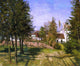 Camille Pissarro The Pine Trees of Louveciennes Wrapped Canvas, 20"x25"