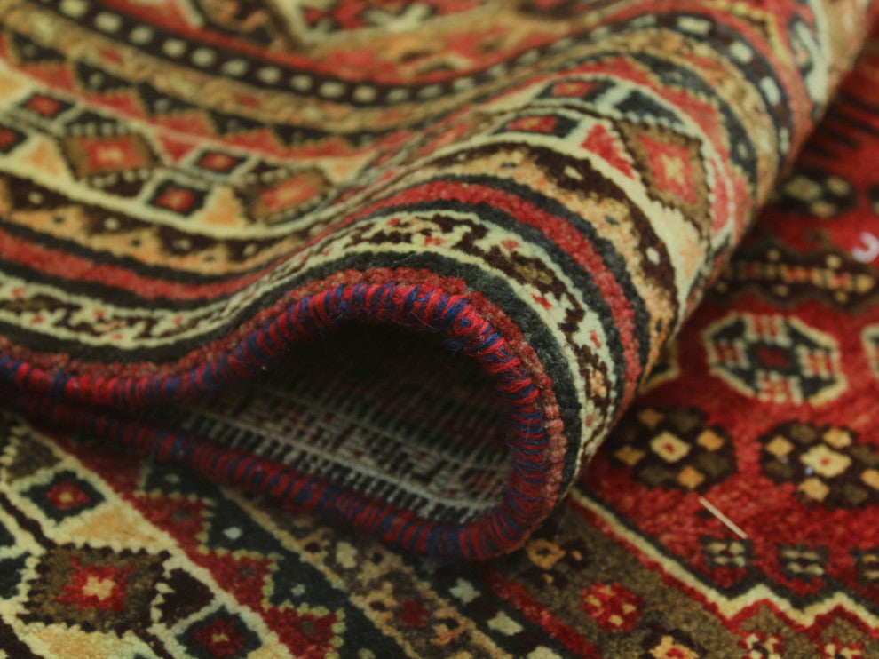Semi-Antique Nicolle Red Rug