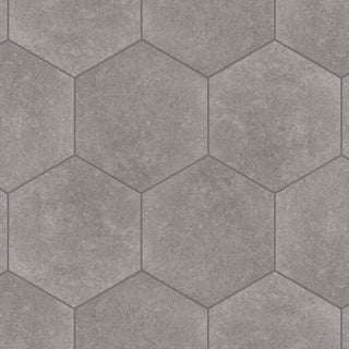 Traffic Hex Grey Porcelain Floor and Wall Tile
