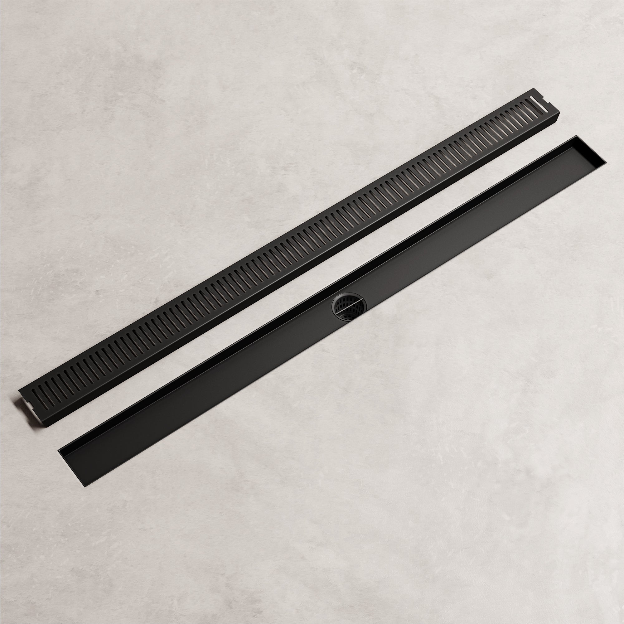 VIGO Elan Linear Shower Drain, Matte Black, 36"