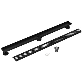 VIGO Elan Linear Shower Drain, Matte Black, 36"