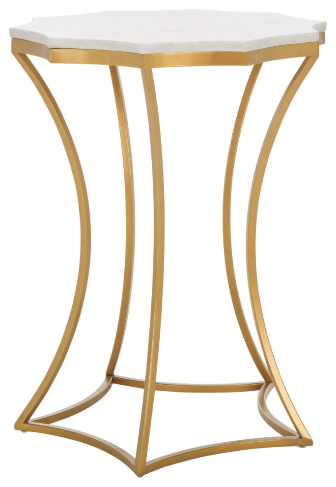 Safavieh Starbella Accent Table, White/Gold