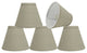 32112-5 Small Hardback Empire  Chandelier Clip On Lamp Shade Khaki 3"x6"x5"