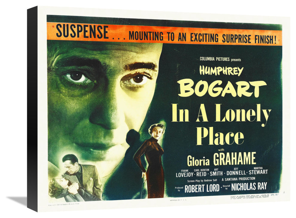 "In A Lonely Place" Stretched Canvas Giclee by Hollywood Photo Archive, 22x17"