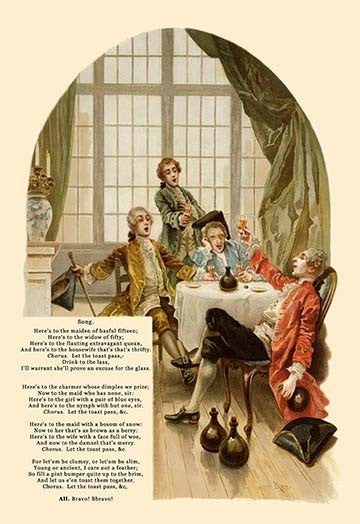 School for Scandal: Song Verse- Fine Art Giclee Print 24" x 36"
