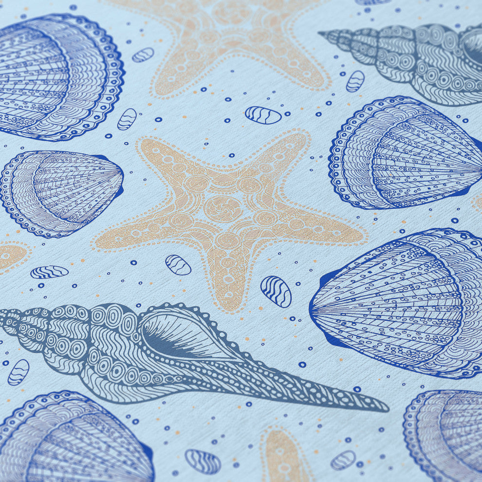 Indoor/Outdoor Seabreeze SZ4 Sky Machine Washable 5' x 7'6" Rug