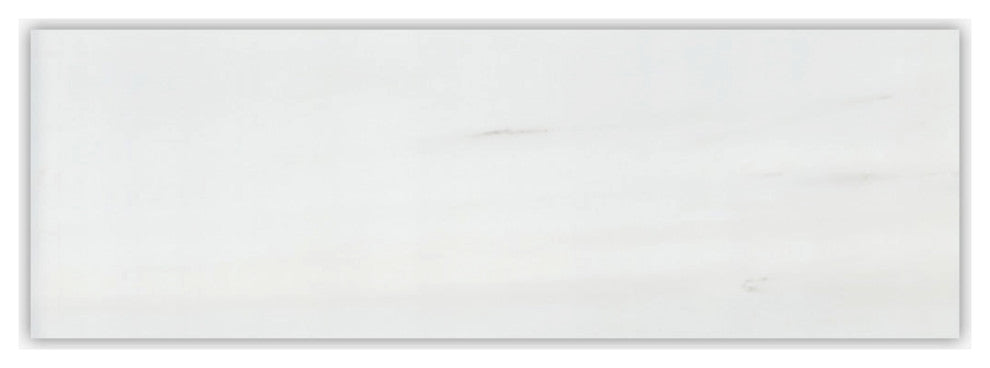 Bianco Dolomiti Polished 4x12 Marble Tile