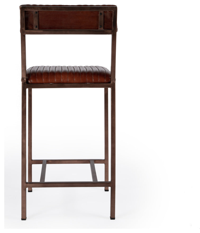 Houston 24" Leather Counter Stool