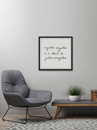 "Justice Everywhere" Framed Painting Print, 24x24