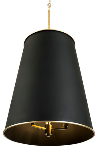Coco 9-Lt  Foyer - Matte Black/French Gold