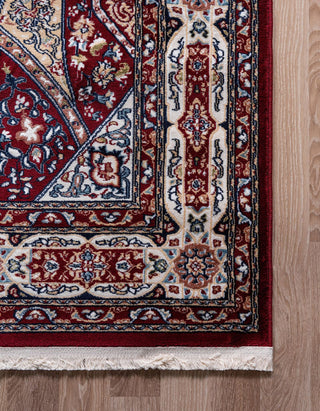 Traditional Kelayeh Round 5' Round Rust Area Rug