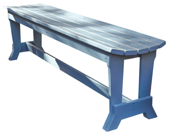 Carolina Preserves 3-Seat Bench No Back, Coffee (Distressed)