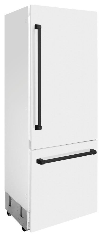 ZLINE Refrigerator With Internal Water, White Matte RBIV-WM-30-MB