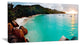 "Tropical Beach With Blue Waters" Canvas Print