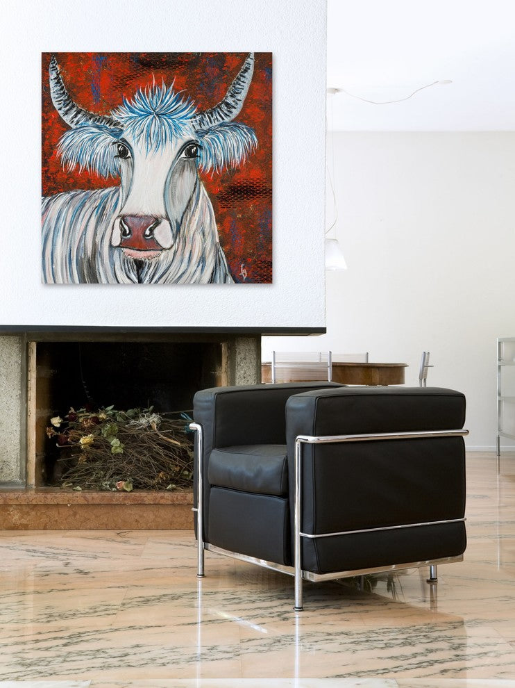 "Sai" Painting Print on Wrapped Canvas, 48"x48"