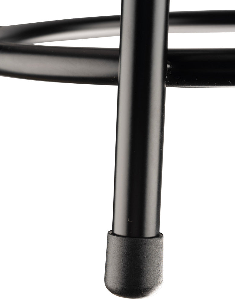 NPS 18"Heavy Duty Steel Stool With Backrest, Black
