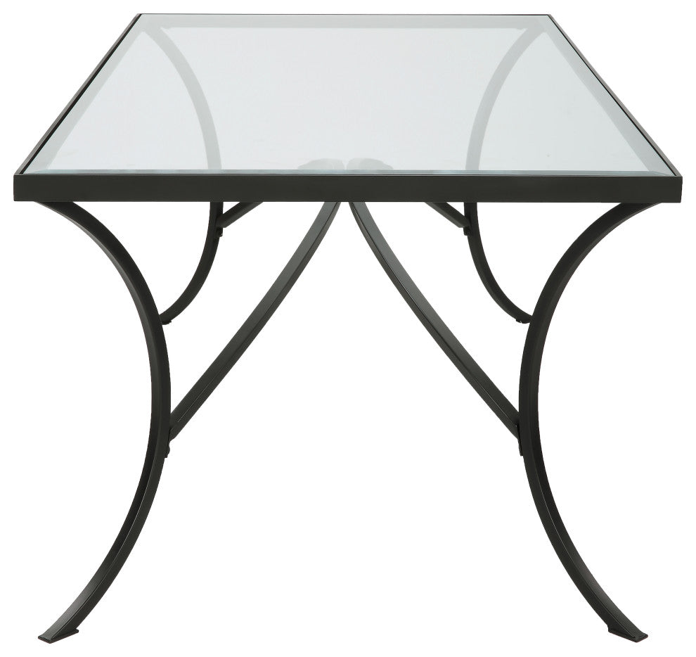 Uttermost 22909 Alayna Black Metal/Glass Coffee Table