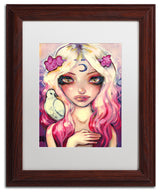 Natasha Wescoat 'Moon Child' Art, Wood Frame, White Mat, 11x14