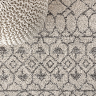 Izil Moroccan Beni Souk Area Rug, Cream/Gray, 5 X 8