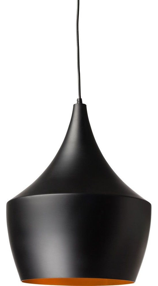 Nuevo Living Karl Lighting Pendant, Black Steel Metal, Large, Default Title