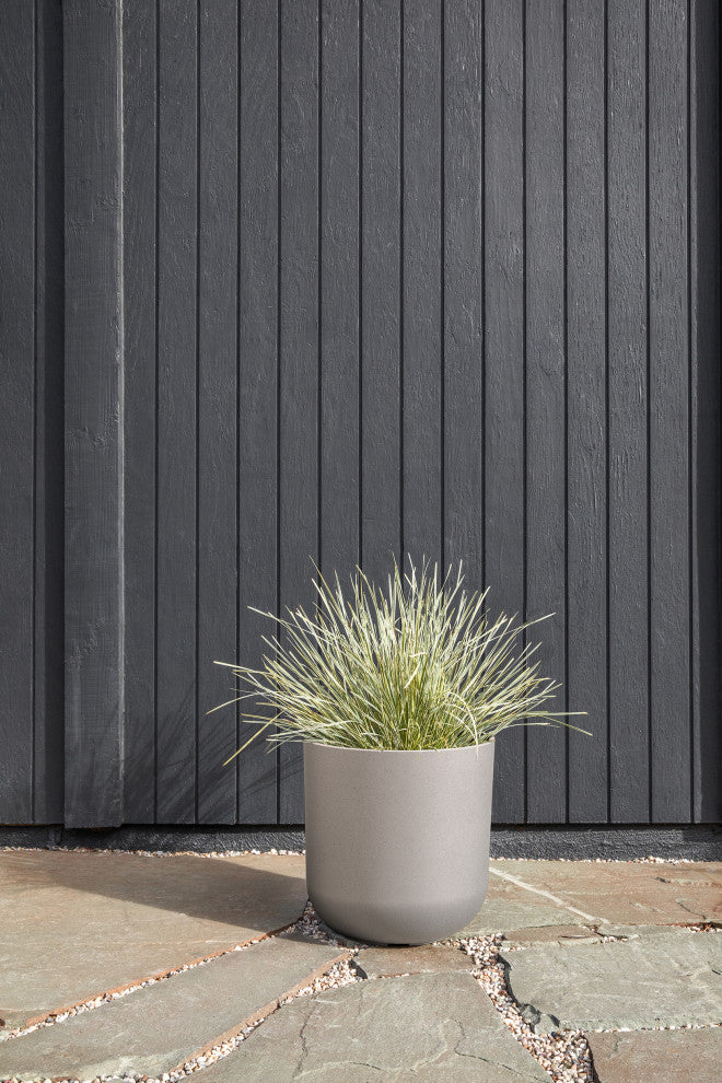 Pure Series Kona Planter, Grey, 15 Inches, 1 Pack