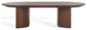 Safavieh Couture Barnard Oval Wood Coffee Table, Walnut